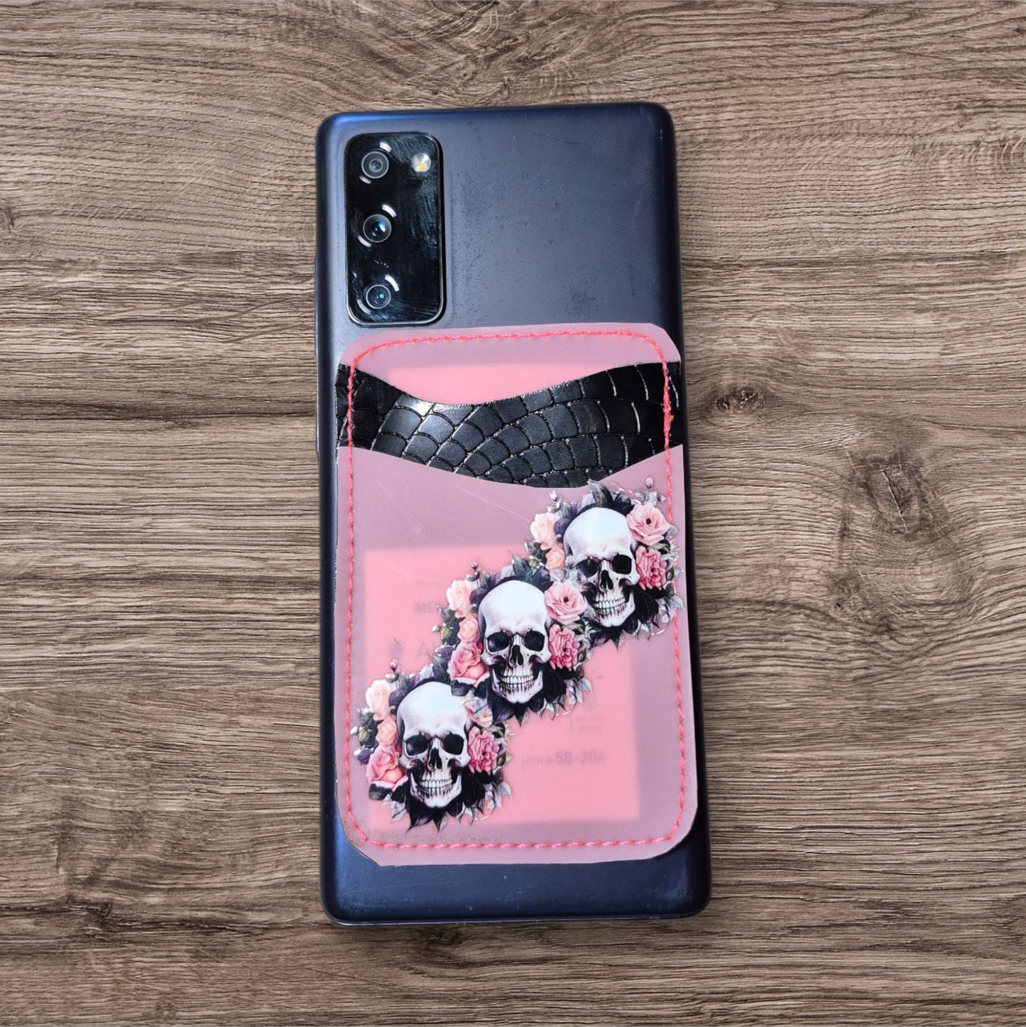 Adhesive phone cardholder