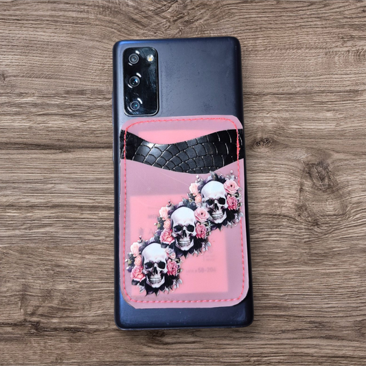 Adhesive phone cardholder