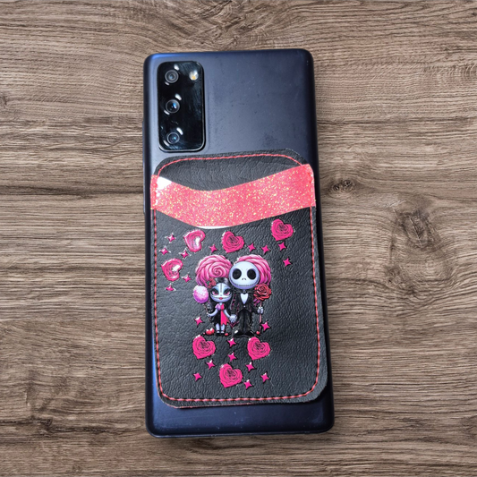 Adhesive phone cardholder